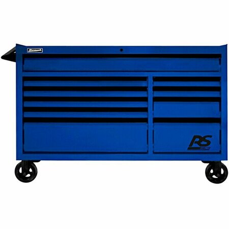 HOMAK RS Pro 54'' Blue 10-Drawer Roller Cabinet BL04054010 571BL0405410